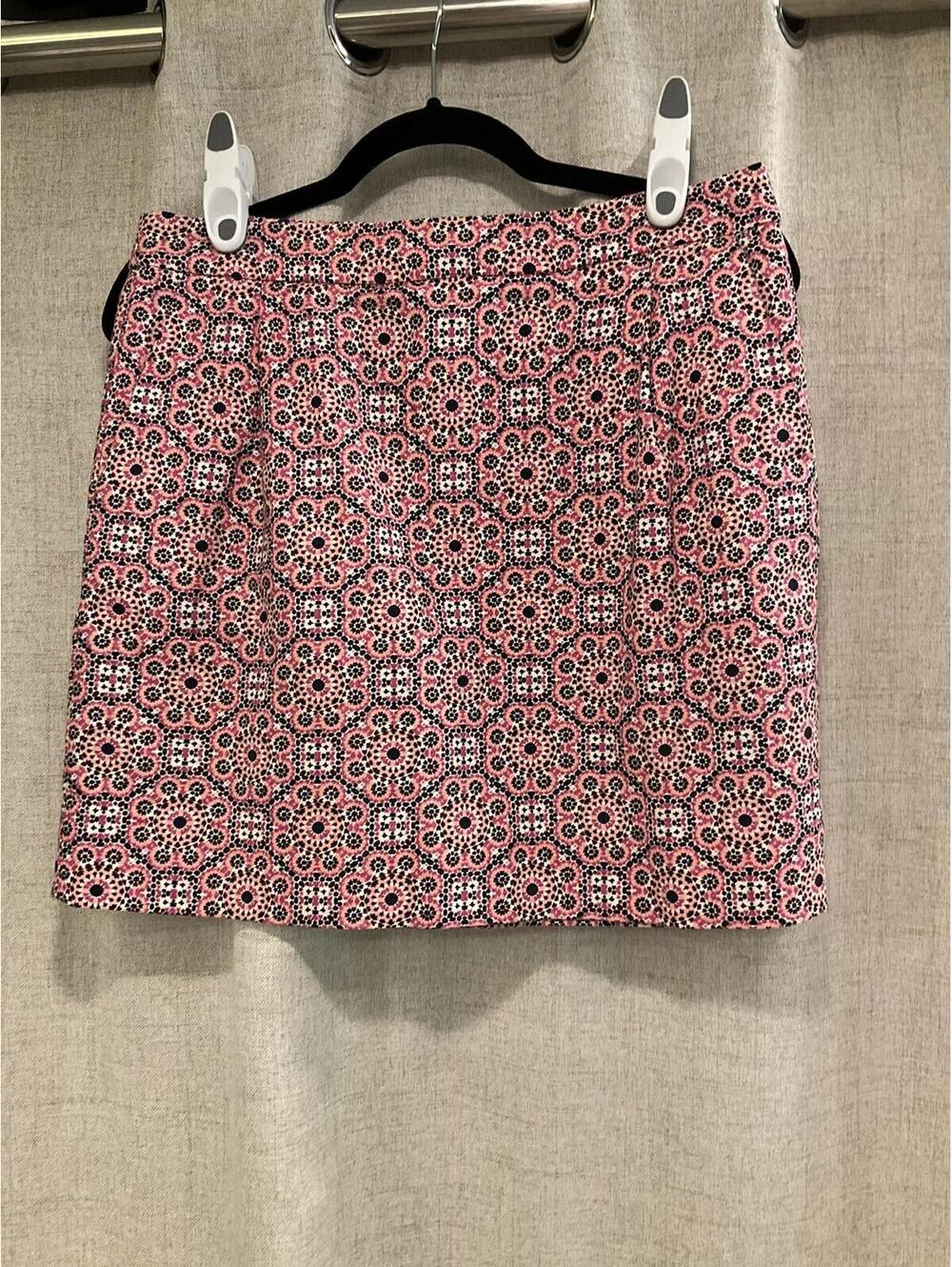J.Crew Womens Floral/ Design zip back Skirt Size 6